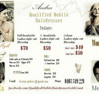 Qualified Mobile Hairdresser Andres - Gold Coast - Hairdresser Australia